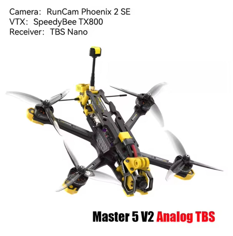 Master 5 V2 Analog Freestyle Drone Set with F405 V3 Stack 2306 1900KV 6S Motor