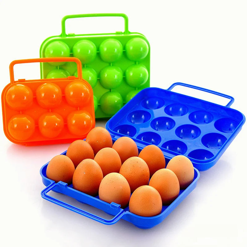 2 Grid Egg Storage Box Portable Egg Holder Container for Outdoor Camping Picnic Eggs Box Case Kitchen Organizer Case