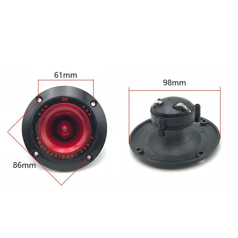 2/4Pcs Piezoelectric Tweeter 3" Audio Speaker Treble Ceramic Piezo Loudspeaker PA/DJ Tweeters Home Subwoofer Stage Sound