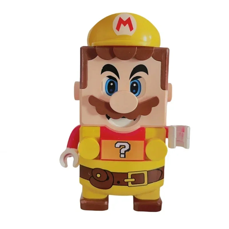 New Super Mario Bros Set Building Blocks Yoshi Bowser Mini Action Figure Toys