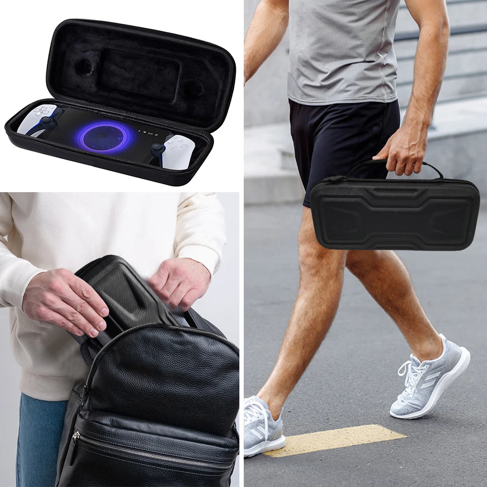 Carrying Case for PS5 Portal Case EVA Hard Carrying Case Storage Bag Anti-Scratch Travel Carry Handbag for Playstation 5 Portal