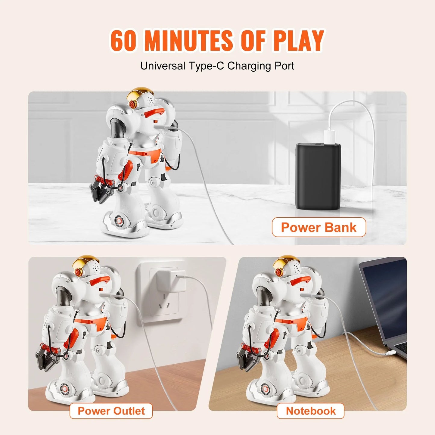 RC Robot Toy Battle Robot for Kids Remote Control Robotic Toy Programmable