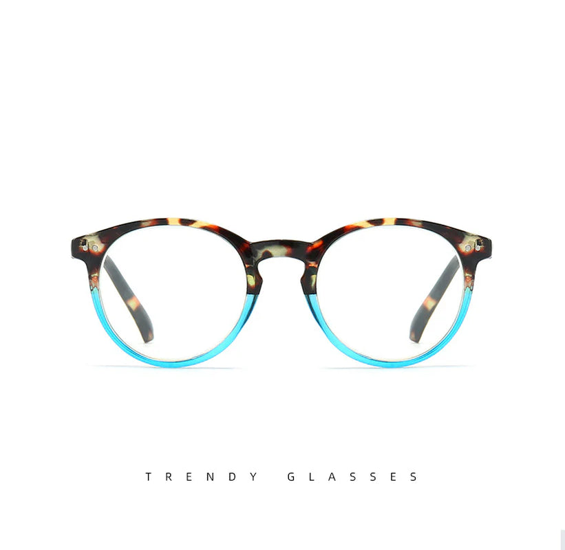 4 Pairs Mens Women Spring Hinge round Horn Power Oval Reading Reader Glasses 1-4