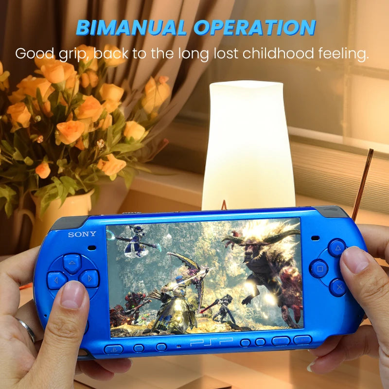 PSP 3000 VIBRANT BLUE (PSP-3006) Original Game Console Sony PSP3000 Handheld Arcade Game Console (+Free Games)
