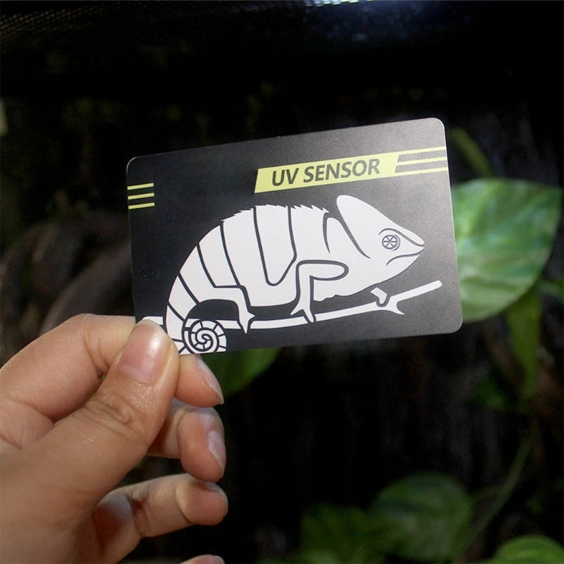 Reptile UVB Light Lamp Bulb Test Card UV Tests Paper Reptiles Terrarium Lamp Life Effective Tester Meter Pet Supplies