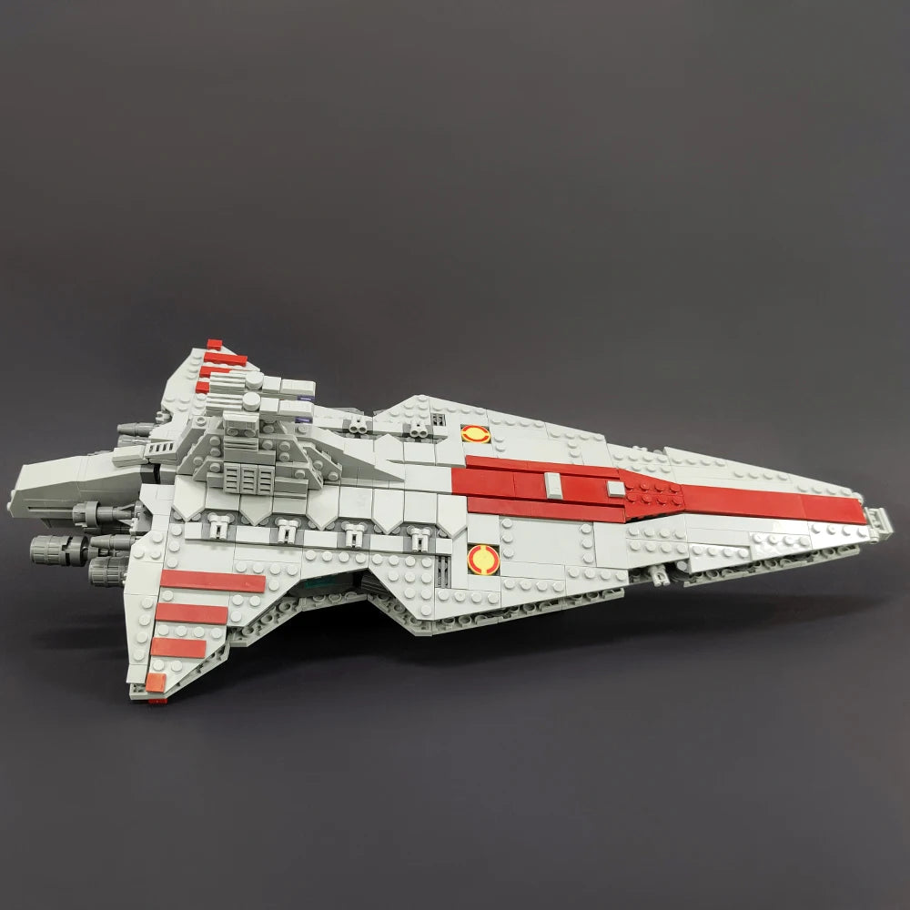 67106 JIESTAR High-Tech Moc Venator Attack Cruiser Fighter Destroyer Brick Technical Model Building Star Blocks Space Ship Toys