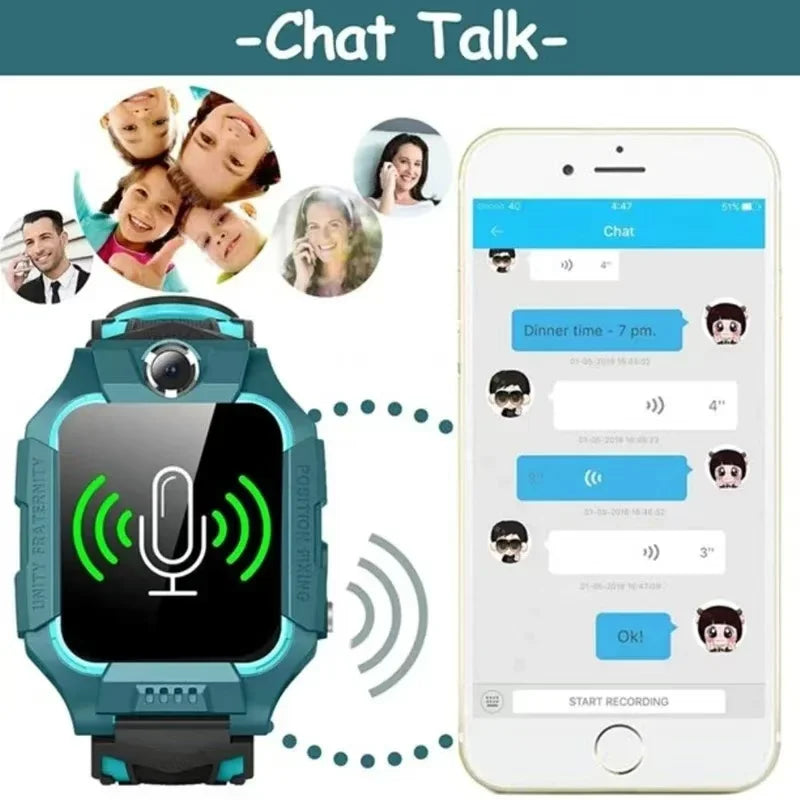 Kids 4G Smart Watch SOS GPS Location Sim Card Call Camera Child Smartwatch Camera Waterproof Watch Gift for IOS Android
