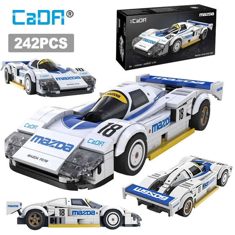 1:24 Technical Drift Racing Car C42 Sports Car Model Building Blocks City Endurance Sports-Car Bricks Toys for Kid Gifts