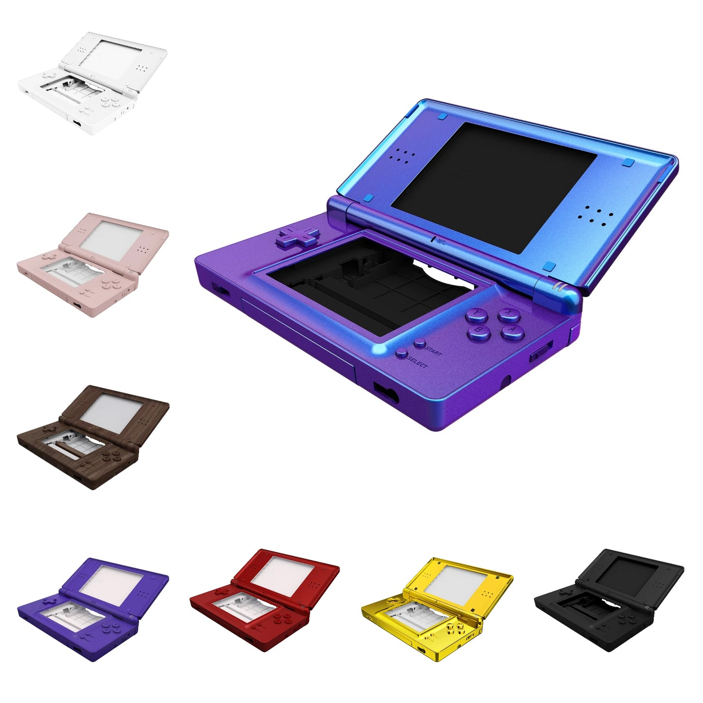 Replacement Full Housing Shell for Nintendo DS Lite, Case Cover with Buttons, Screen Lens for NDSL - Single Series