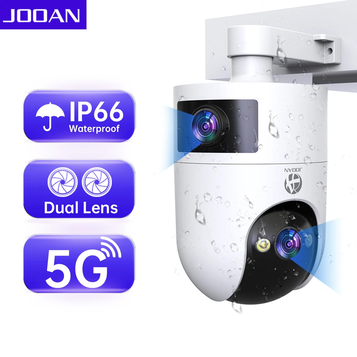 Wifi Surveillance Camera Dual Lens 4K 8MP HD Outdoor IP Camera AI Tracking Security Protection Wireless Smart Baby Monitor