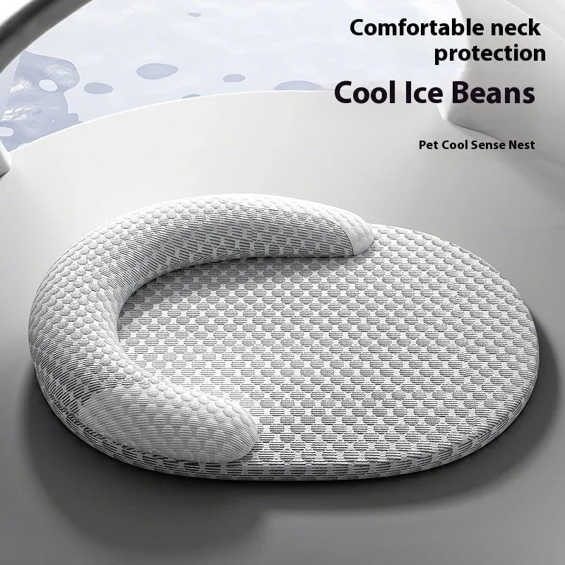 Premium Cooling Pet Mat for Dogs and Cats - Removable and Washable Ice Silk Bed for Ultimate Comfort