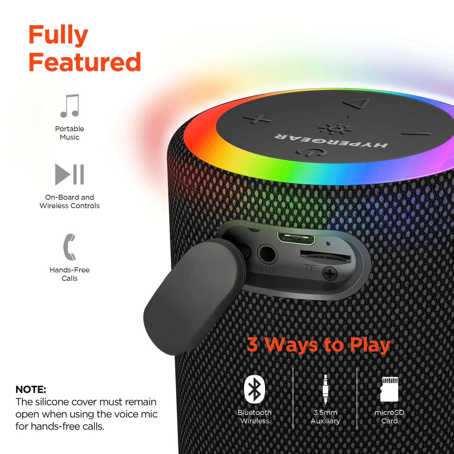 Hypergear Halo Wireless LED Speaker