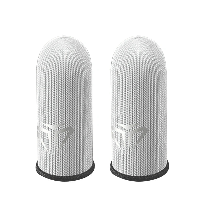 2 Pcs Mobile Game Fingertip Gloves Sweatproof Anti-Slip Touch Screen Finger Sleeve Breathable Gaming Fingertip Cover for Gamer