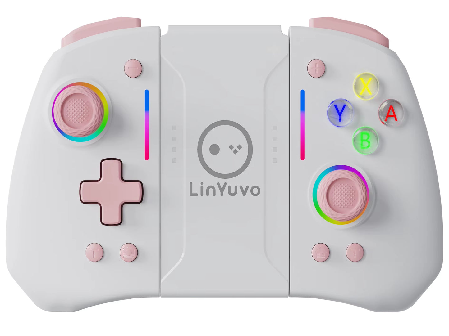 Wireless Joystic for Switch/Oled Support Wake Up, Gyro Axis, Turbo, Dual Vibration with Dazzling Lights KS42