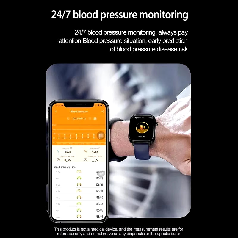 AI Diagnostic Detector Smart Watch Women Blood Lipid and Uric Acid Body Composition Test Women Menstrual Health Tracker 2025 New