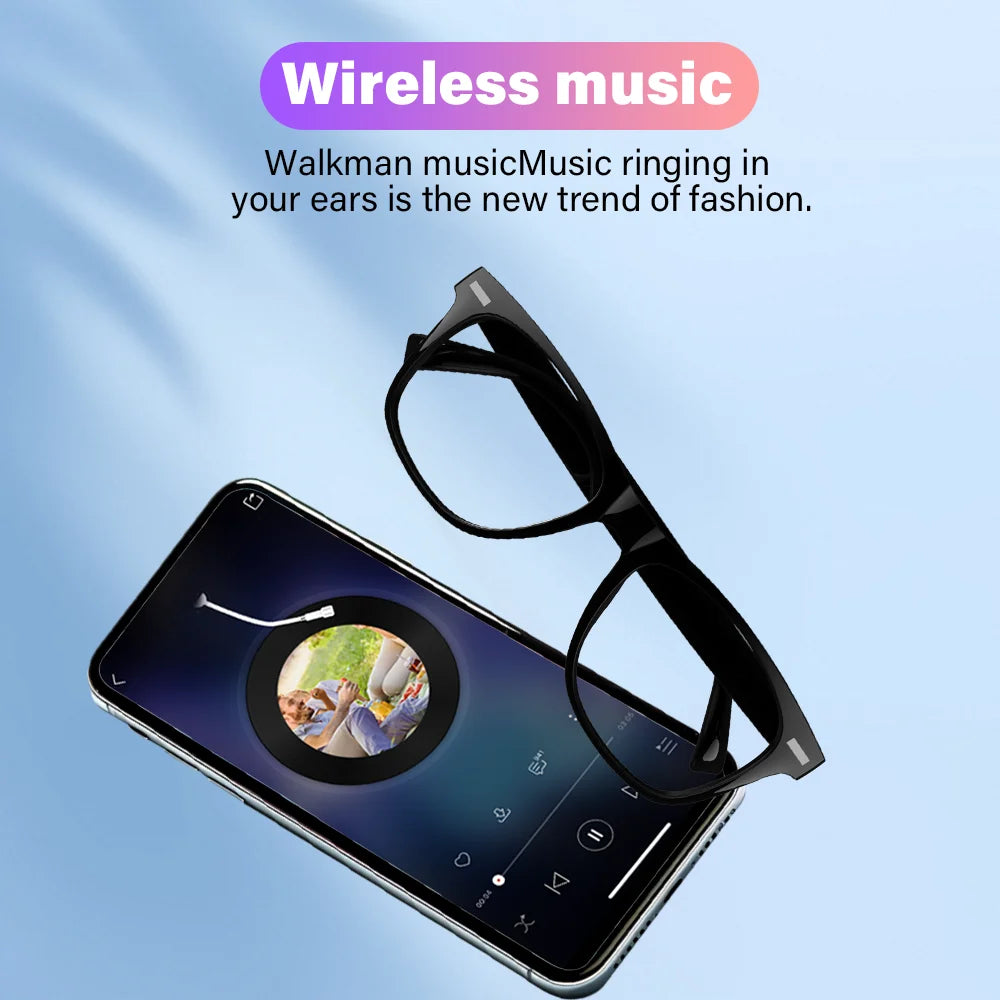 Smart Anti-Blue Light Sunglasses Bluetooth Talk Remote Control Camera Music Playback UV Protection Smart Glasses