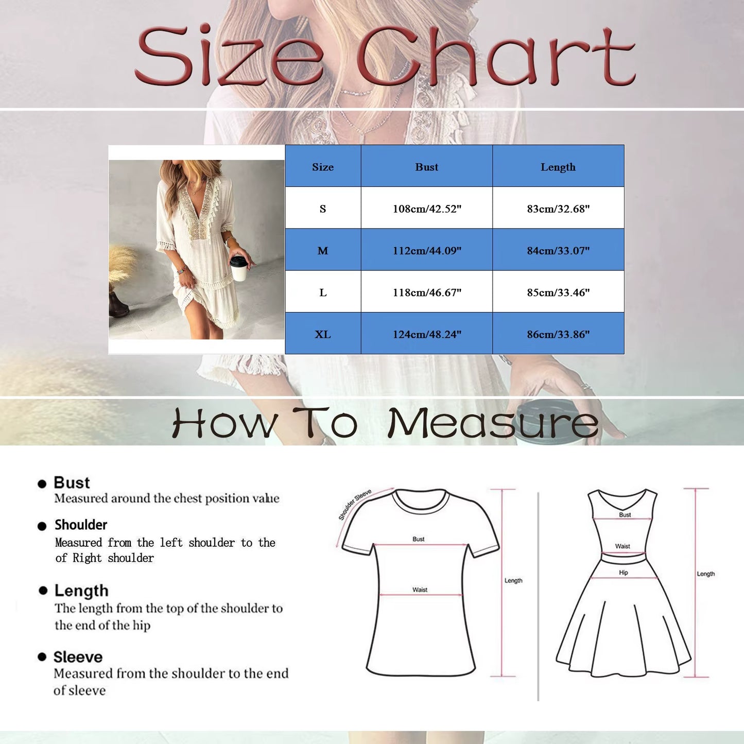 Boho Dress for Women'S Casual Elegant Embroidered V Neck Casual Dresses with Tassle Loose Comfortable Stylish Wrap Maxi Vestidos