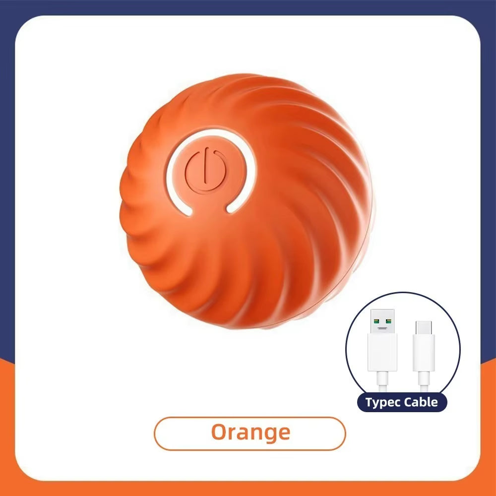 Smart Dog Toy Ball Electronic Interactive Pet Toy Ball USB Automatic Bouncing Rolling Toy Ball with RGB Lights Puppy Cat Product