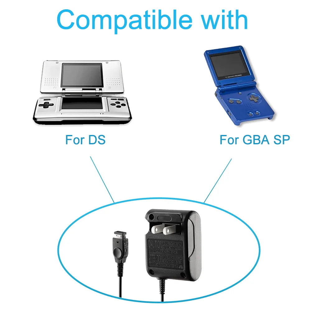 AC Charger Adapter for Nintendo DS NDS GBA SP Gameboy Advance SP Power Supply Charging Cable EU US Plug for Nintendo Accessories