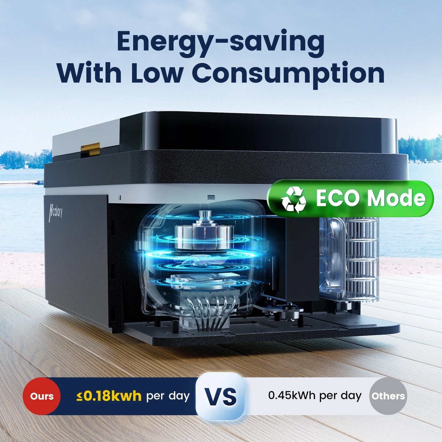 12 Volt Car Refrigerator 22Quart 12V Car Fridge Portable Freezer with Compressor 21L Mini Electric Cooler (-4℉~68℉) with 12/24V DC & 110V AC for Camping, RV, Travel, Truck, Boat and Home Use
