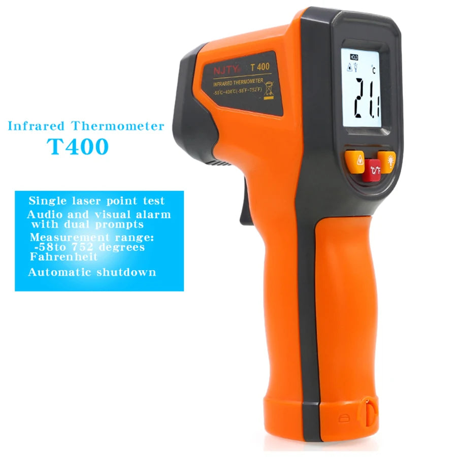 T400A T600A High Precision Infrared Thermometer, Water Thermometer, Baking and Kitchen Industrial Thermometer
