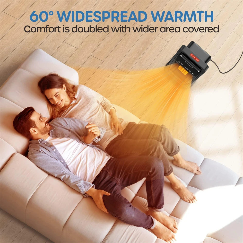 Ecowell 21" Tower Heater with Remote 2000W Ceramic Warm Air Fan Portable Heater for Home Bedroom Office