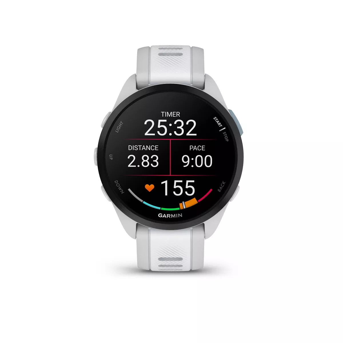 Garmin Forerunner 165 Smartwatch in Mist Gray and Whitestone