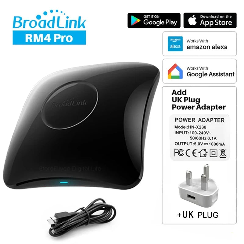 Original RM4 Pro IR RF WIFI Universal Smart Remote Control Rm4Pro Smarthome Automation Work with Alexa and Google Home