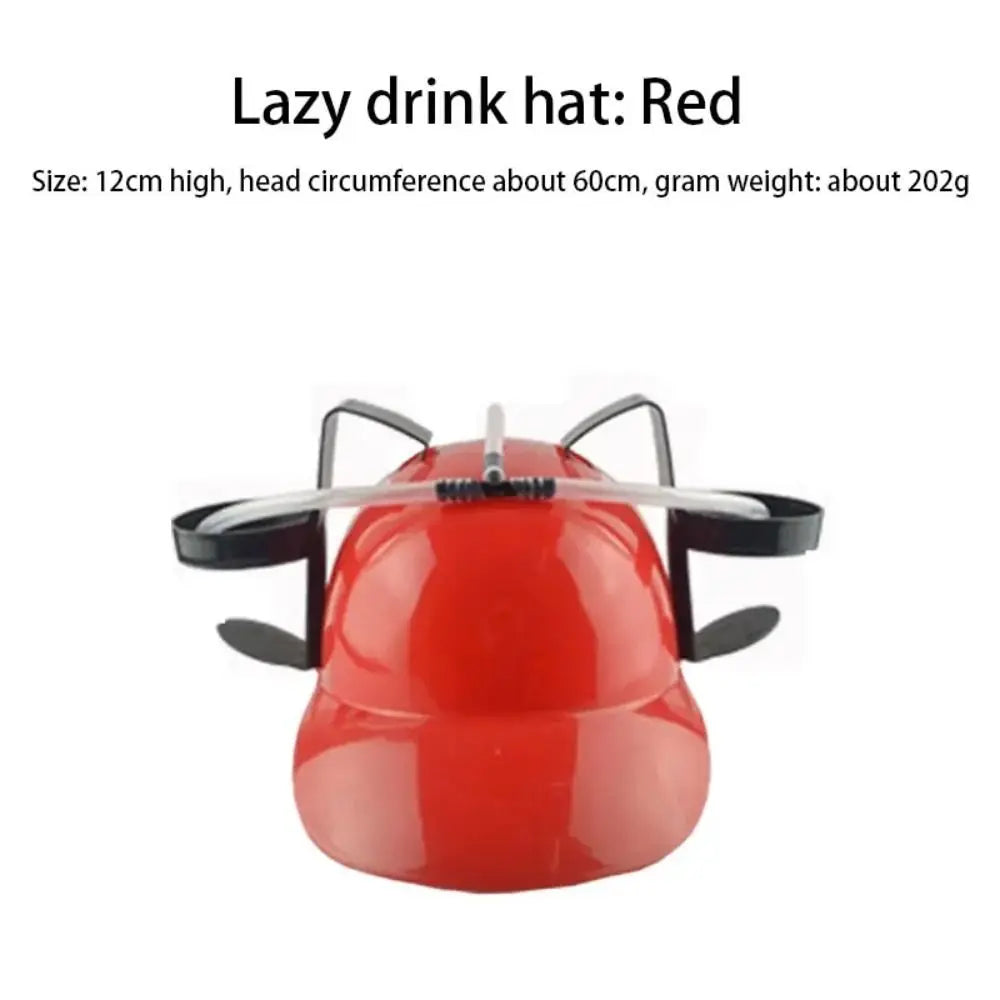 Birthday Party Outdoor Beer Hat Fast Delivery Lazy Creative Beer Beverage Hat Lazy Drinking Beverage Helmet Headgear