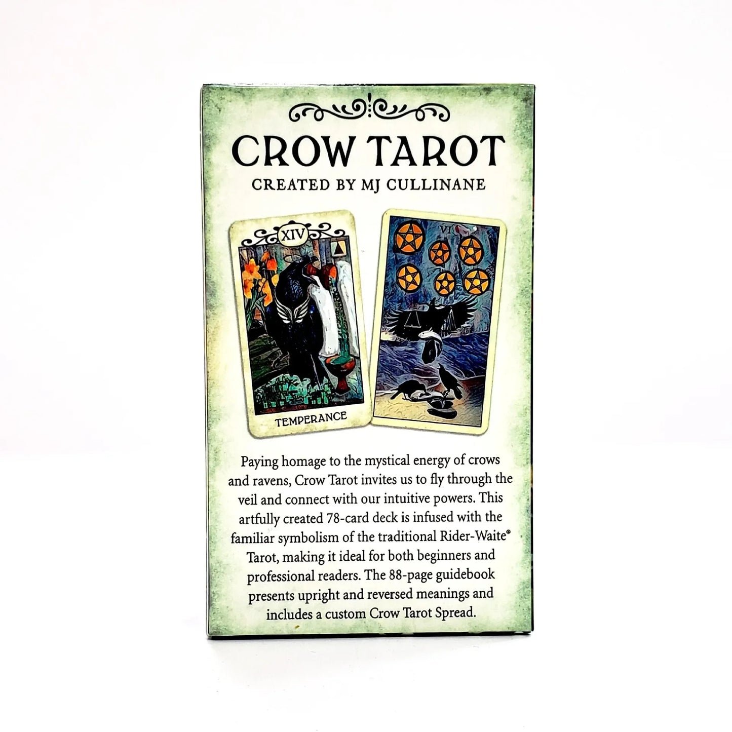 NEW Crow Tarot Cardsn a 78 Tarot Deck English Version Divinatio Fate Oracle Card Board Game for Adult with PDF Guidance