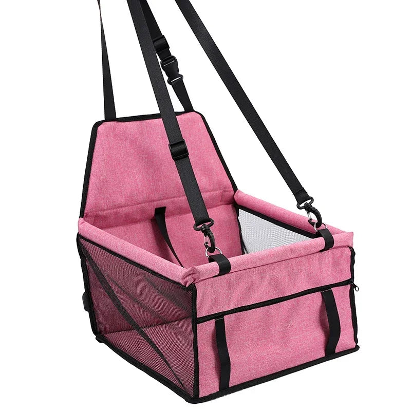 Travel in Style: Waterproof Double Thick Mesh Pet Car Seat Bag & Blanket for Small Dogs - 5 Vibrant Colors Available