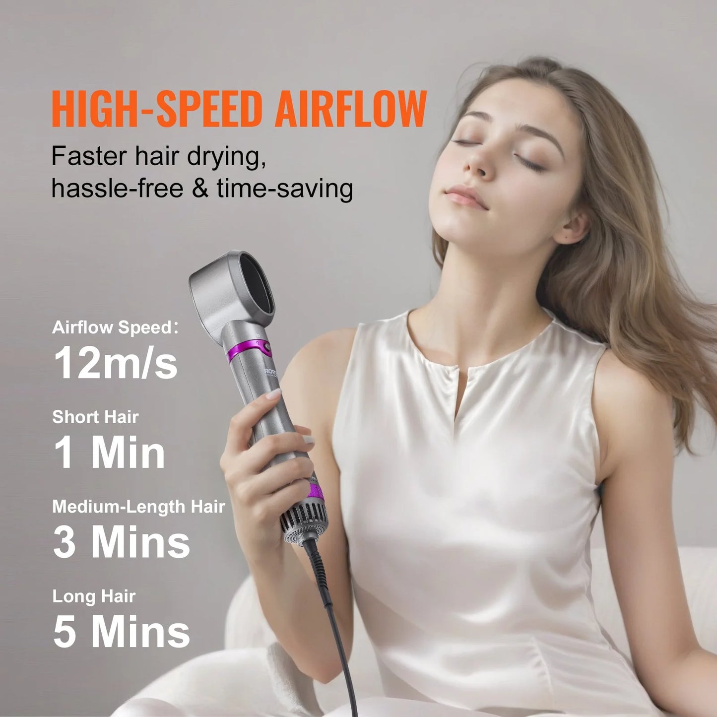 Hair Dryer Brush 5-In-1 Hot Hair Styler Upgraded Negative Ion for Curling
