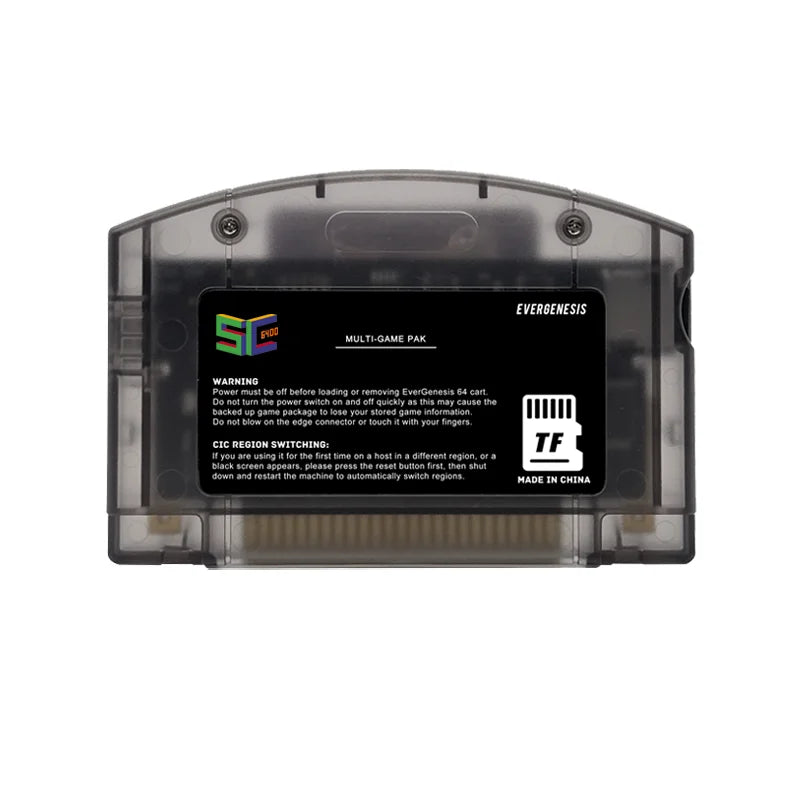 EVERGENESIS SC64 Open Source N64 800 in 1 Game Cartridge for Nintendo 64 Game Card Free 16GB Card Compatibility Support 64DD