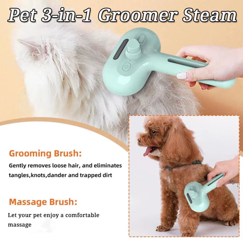 Revolutionary Steam Spray Grooming Brush for Dogs – Luxury Pet Grooming Made Easy