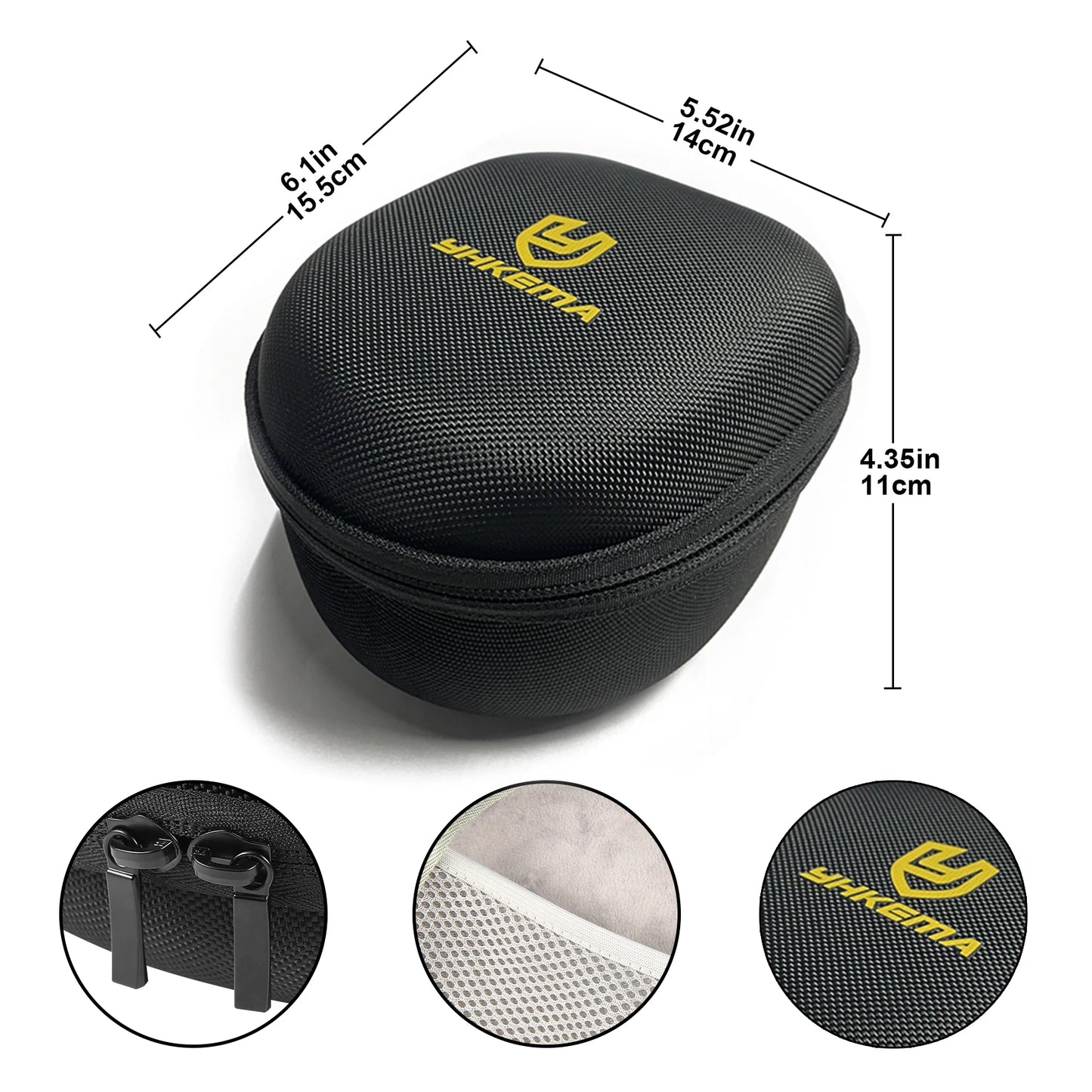 YHKEMA Shockproof Hard Carrying Case Travel Bag for Walkers Howard Leight Impact Sport Sound Amplification OD Electric Earmuff