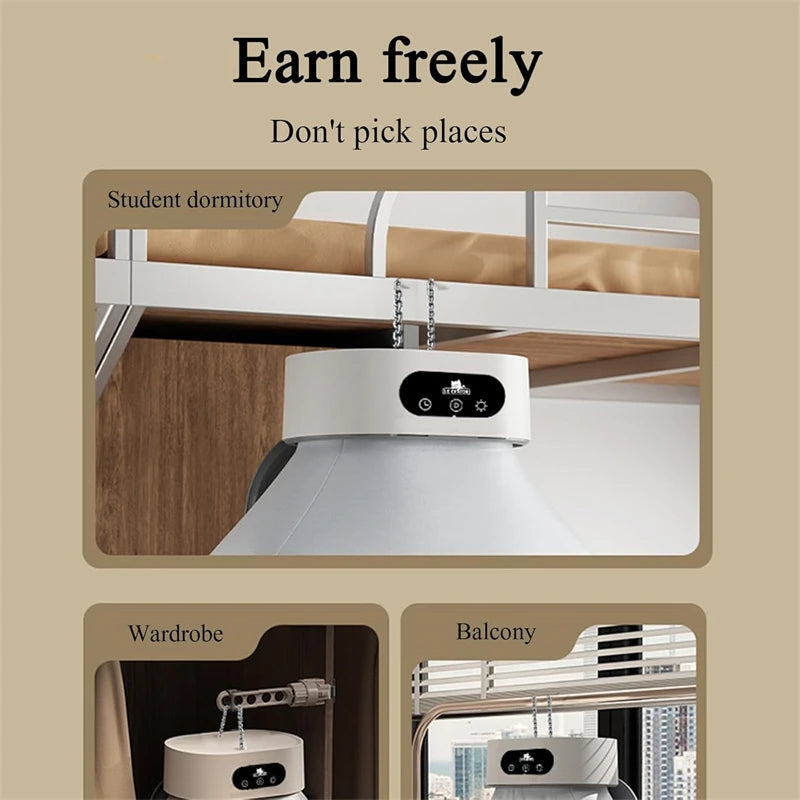 Large Capacity 3D Hugging Flexible Folding Dryer Quick Drying Constant Temperature Double Sterilization Clothes Dryer