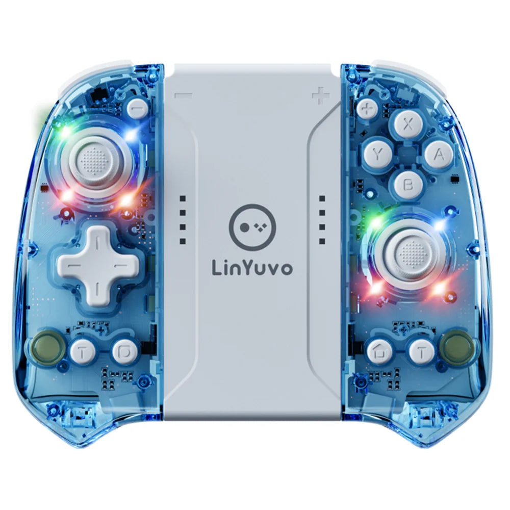 Linyuvo Wireless Gamepad KS58 for Switch&Oled with Turbo/Vibration/6-Axis Gyro/Wake-Up Function/ Rocker,Long Life Gamepad