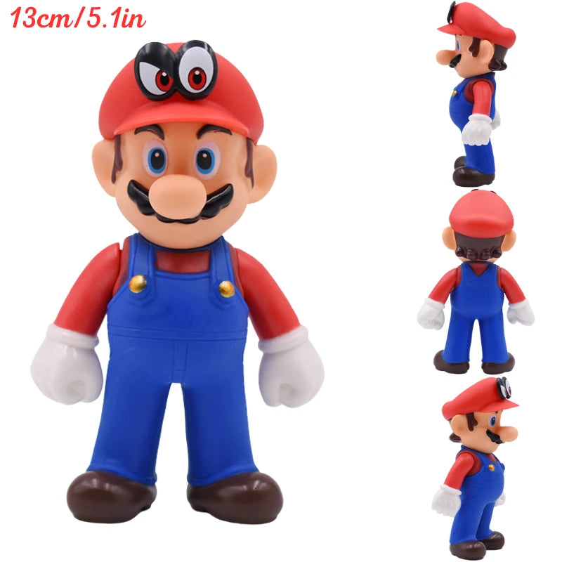 MARIO Series Princess Peach Bowser Cool PVC Action Figure Toys Mario Bros Koopa Troopa Donkey Kong Cappy Anime Model Dolls Gifts
