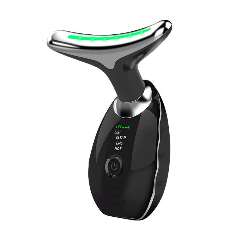 Wavy Chic Beauty Facial Massager, 7 Color Wavy Acne Beauty Microcurrent Facial Device Skin Firming for Face Neck Beauty Device