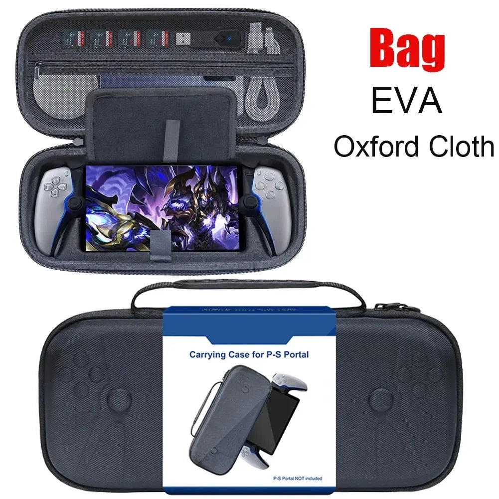 Carrying Case for PS5 Portal Case EVA Hard Carrying Case Storage Bag Anti-Scratch Travel Carry Handbag for Playstation 5 Portal