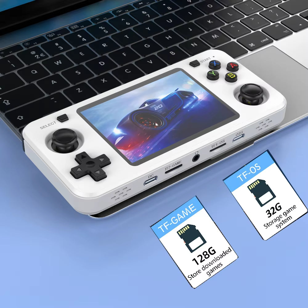 New R36H Retro Handheld Console Open-Source Linux System Classic Game Consoles 3.5 Inch IPS Screen 64G Portable Video Player