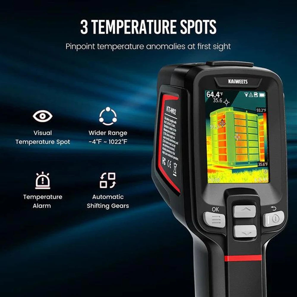 Thermal Imaging Camera 256X192 Resolution IP68 Waterproof 4 Image Modes 6 Color Palettes 16 Hour Battery 32G Memory