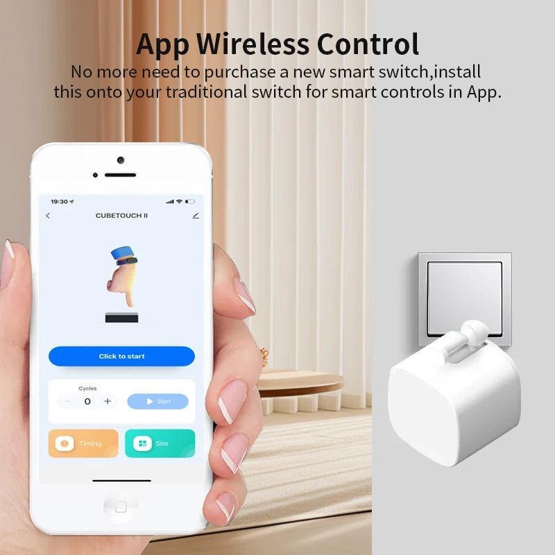 Bluetooth Smart Finger Robot Switch Button Pusher Bot Remoter APP Control Home Appliance Google Home Alexa Voice Assistant