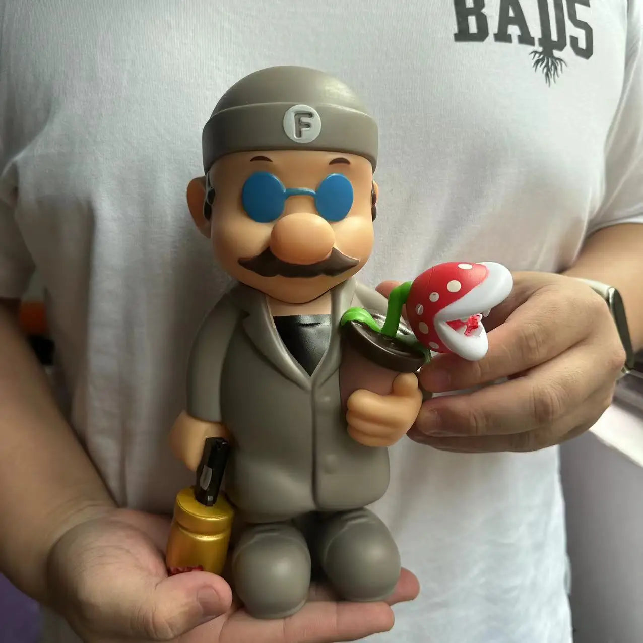 New Anime Large Size Bowser Figures PVC Bros Hat Can Take off Toy Model for Kids