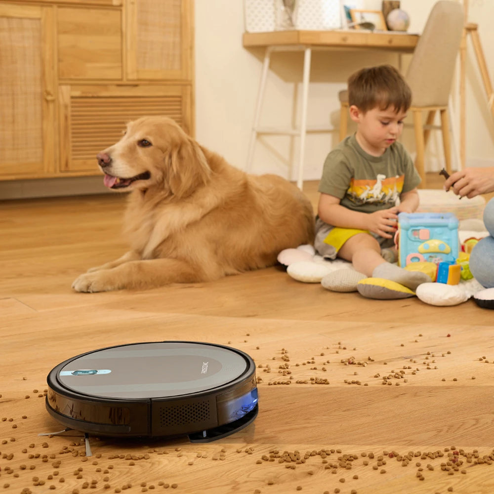 Proscenic 850T Smart Robot Cleaner 3000Pa Suction Three Cleaning Modes 250Ml Dust Collector 200Ml Electric Water Tank Alexa Google Home App Control