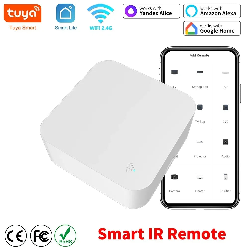 Wifi IR Remote Control Smart Universal for TV Air Conditioner Alexa Remote Control Work with Google Home Yandex Google