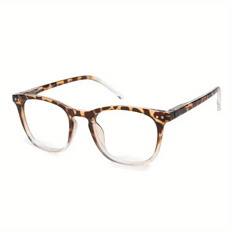 4 Pairs Mens Women Spring Hinge round Horn Power Oval Reading Reader Glasses 1-4