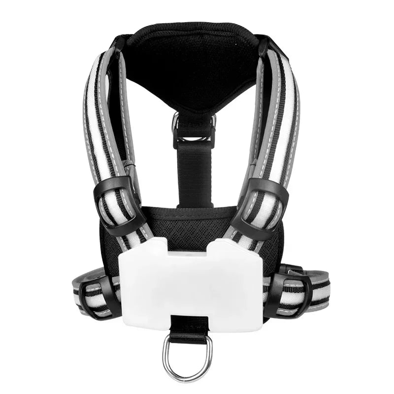 Illuminate Your Dog's Walks with Our Adjustable LED Harness - Rechargeable, Waterproof, and Flashing Safety Gear for All Breeds!