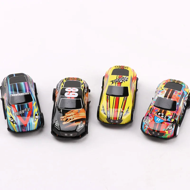 10Pcs Children Alloy Shooting Flying Racing Car Toys for Kids Boy Birthday Party Favors Baby Shower Guest Gifts Pinata Fillers