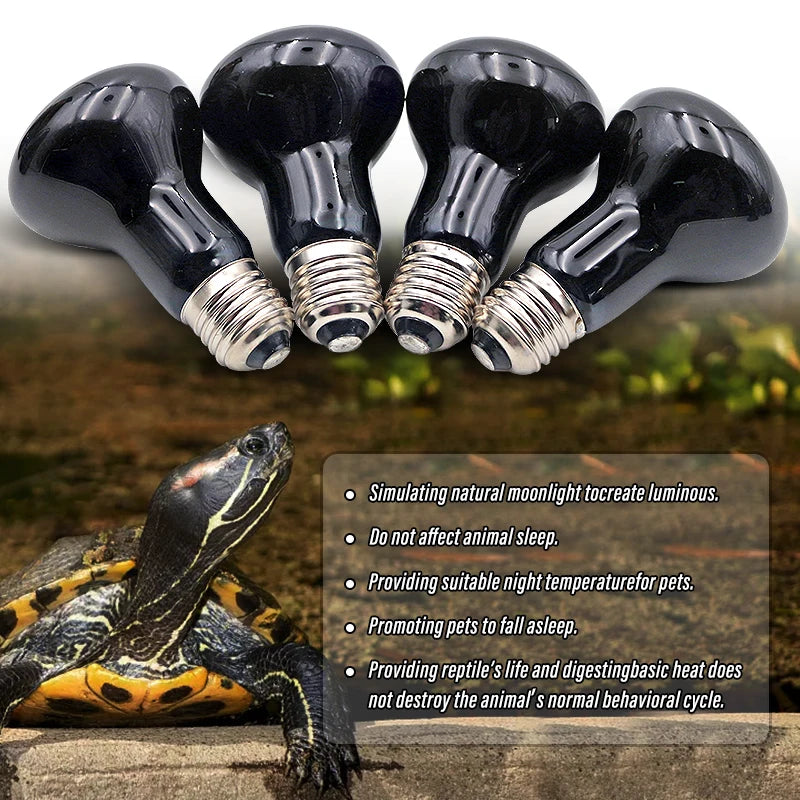 Pet Heating Lamp E27 Night Lamp for Amphibian Snake Lamp Heat Reptile Bulb UV Light 100W AC220-240V